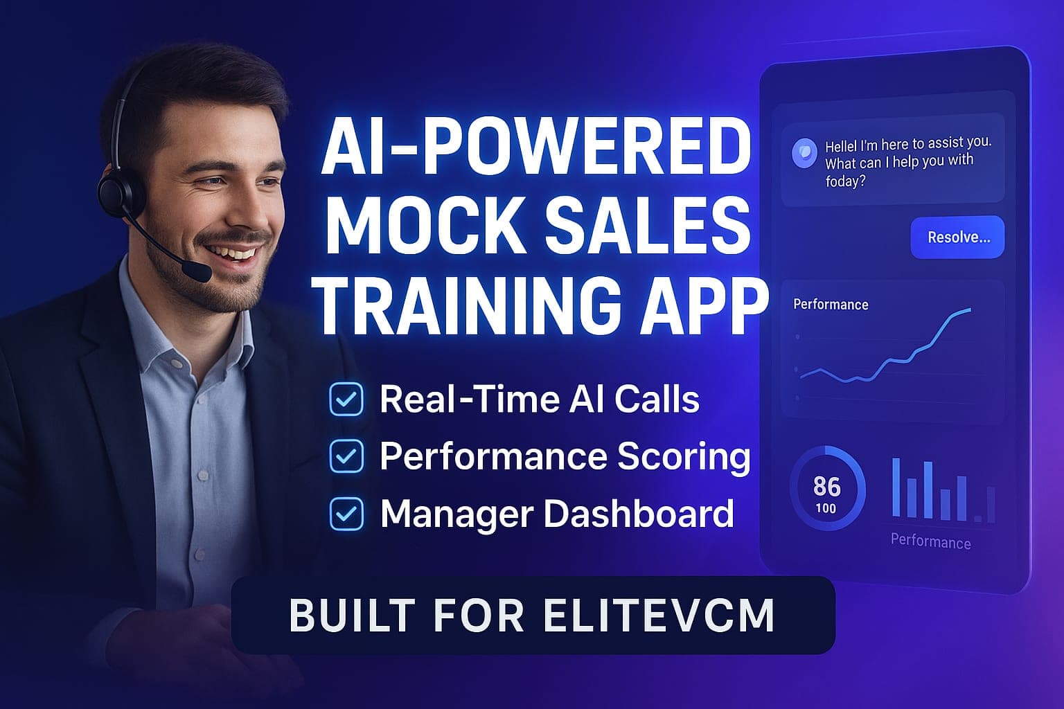 Sales training app with AI roleplay