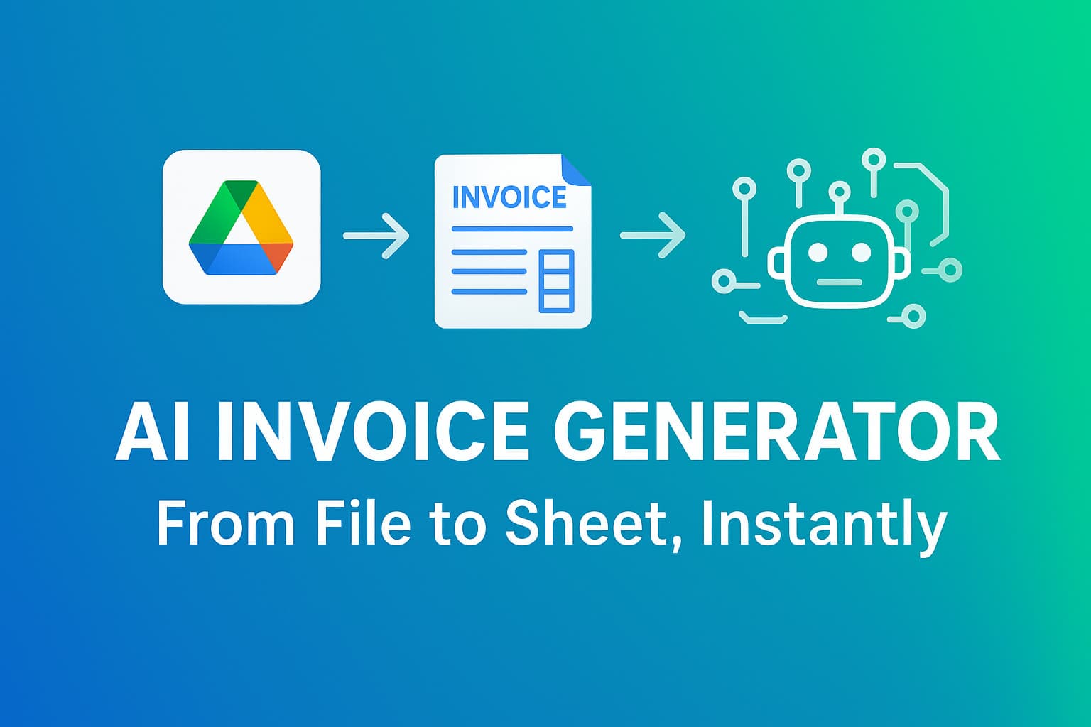 Invoice data extraction to Google Sheets