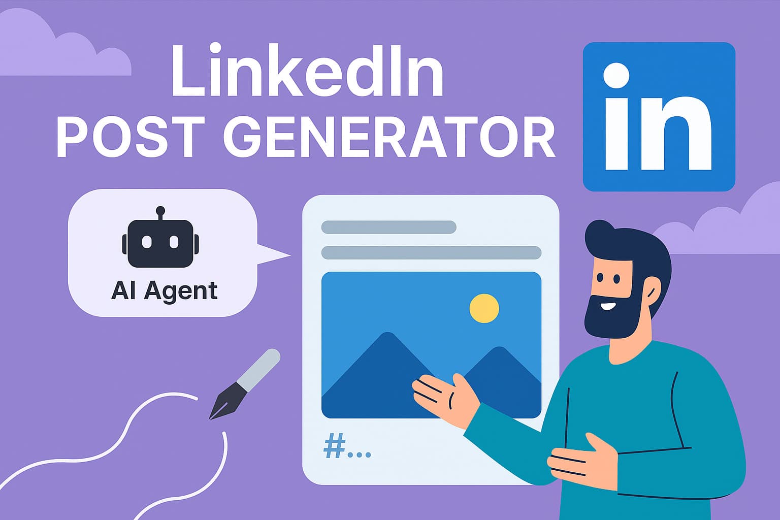 LinkedIn post and image generator
